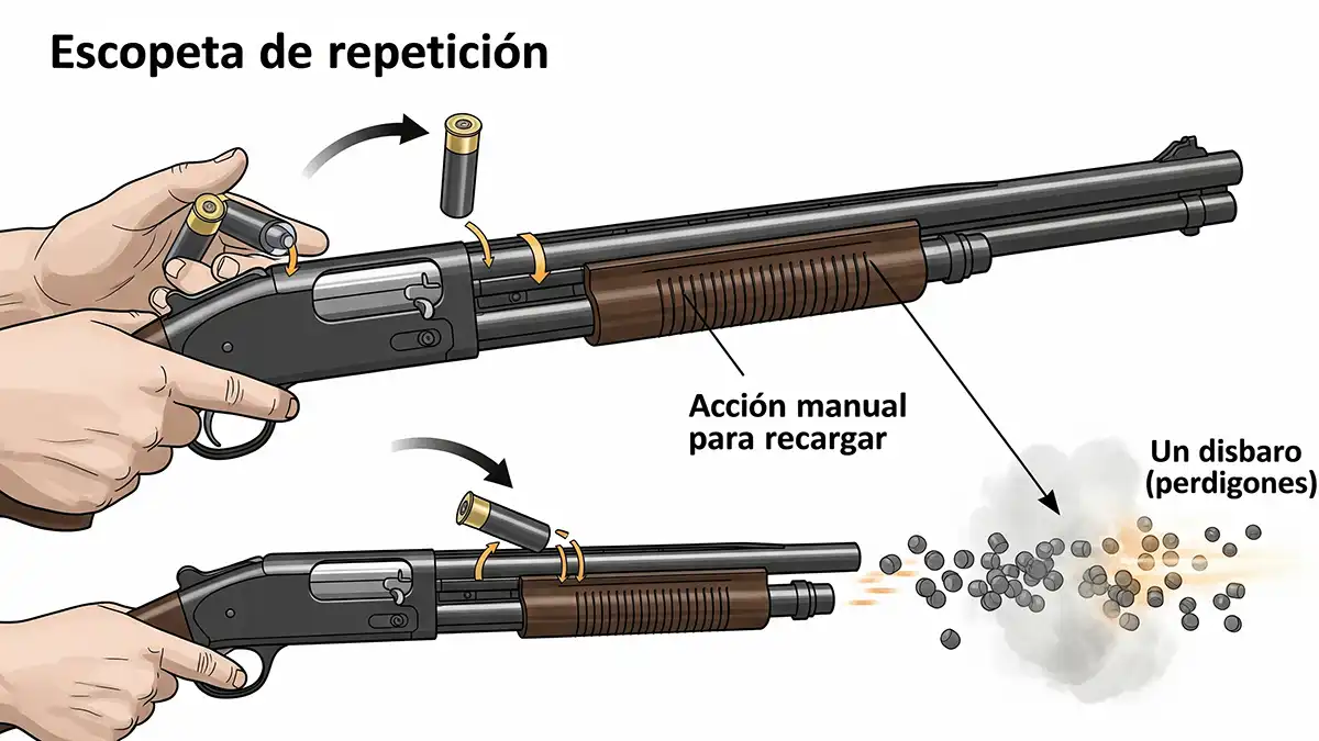 Arma de repetición - Examen permiso de armas