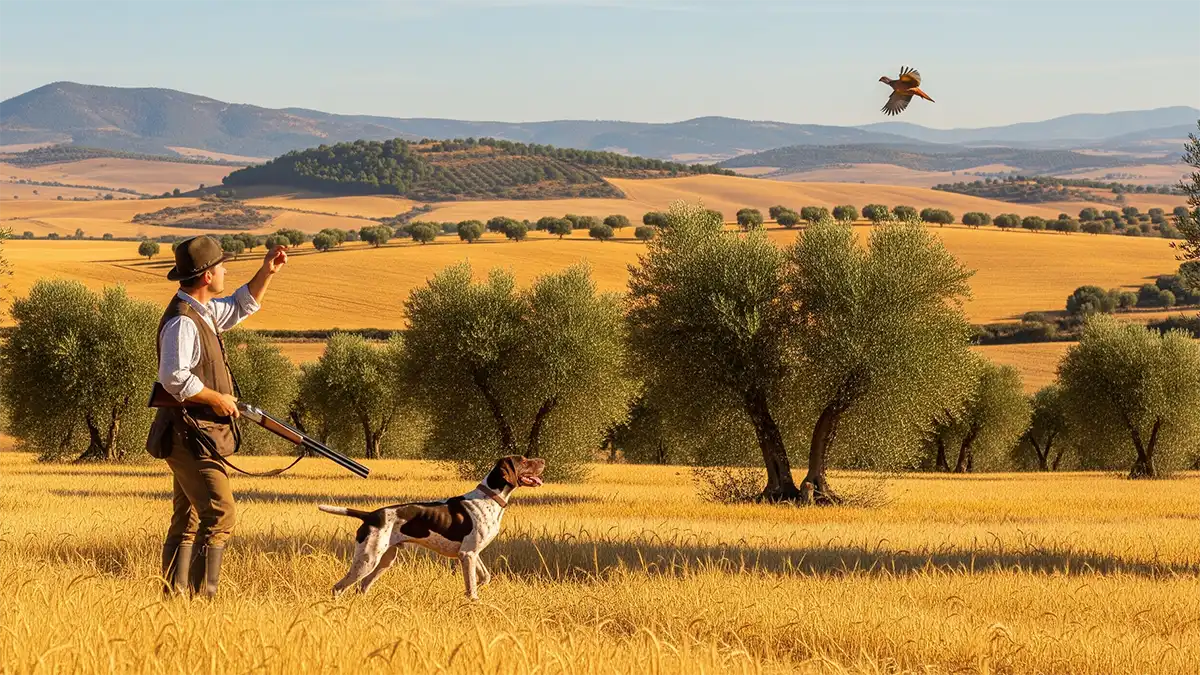 Eperleku gorria bere habitat naturalean ehiza-denboraldian