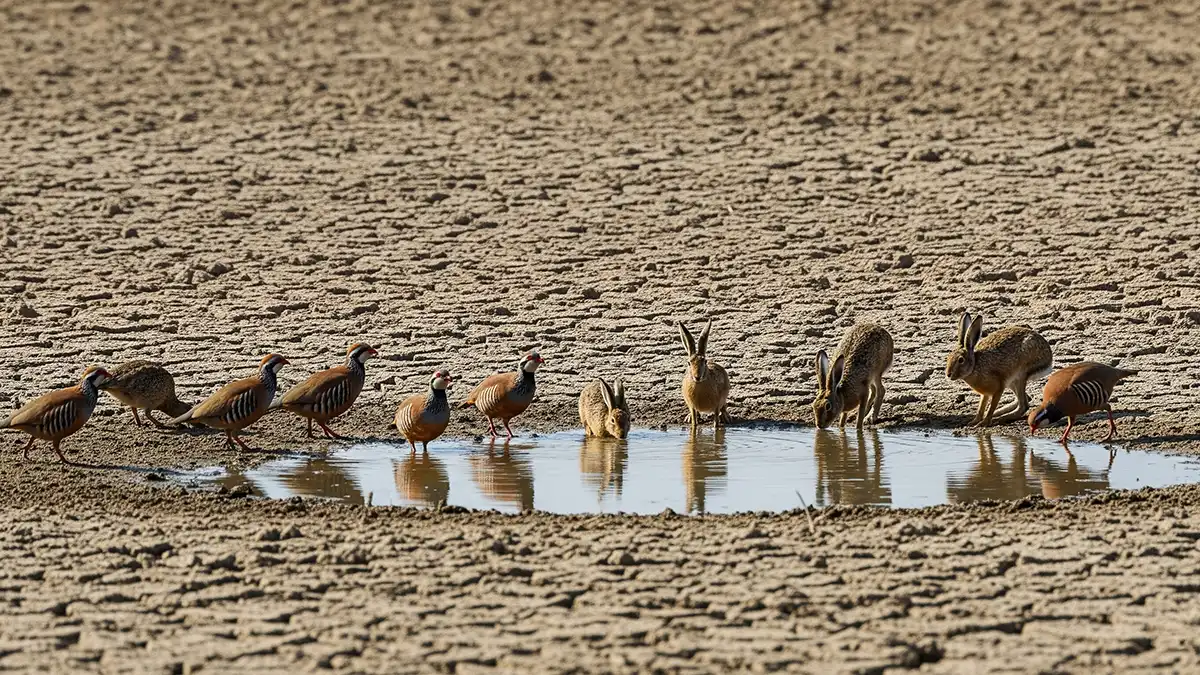 Efectos de la sequía en la caza: En la caza menor