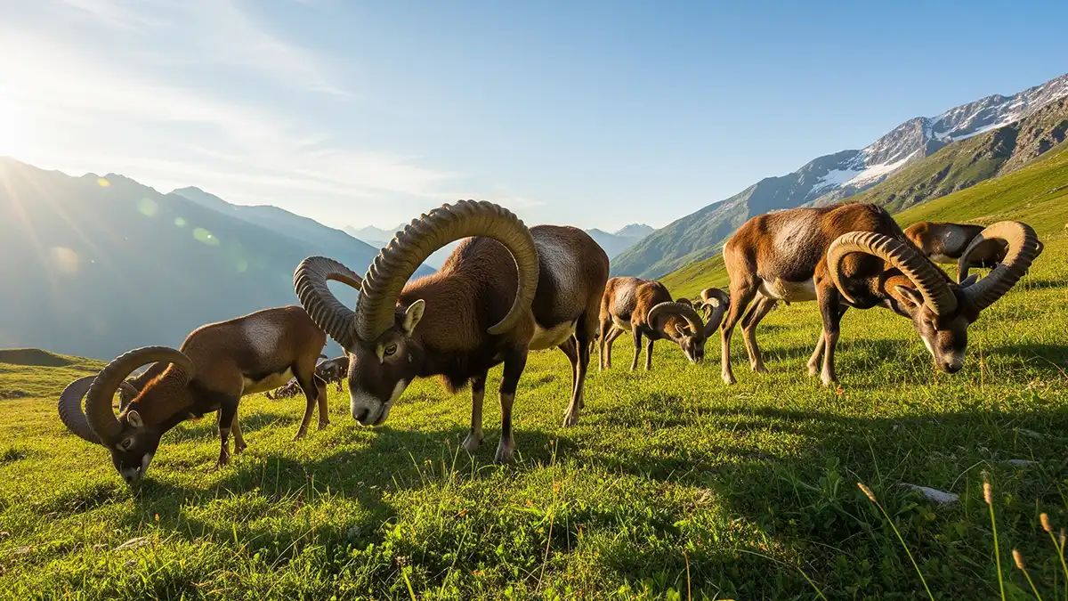 Mufloiaren banaketa geografikoa eta habitata Espainian eta Mediterraneoan